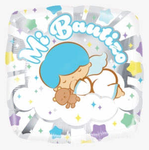 Mi Bautizo Angelito Azul 9 Pulgadas Globo Metálico - Inch #2414441