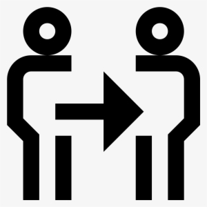 A Drawing Of Two People Side By Side With A Small Space - Icon - Free ...