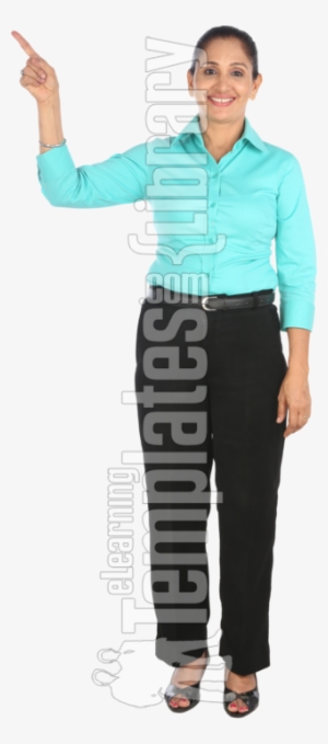 Showing, Presenting, Pointing, Looking At Camera, Front - Standing #2414706