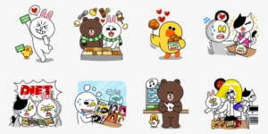 Download Them Like Any Other Stickers, And Use Them - Line Character Sticker Png #2415555