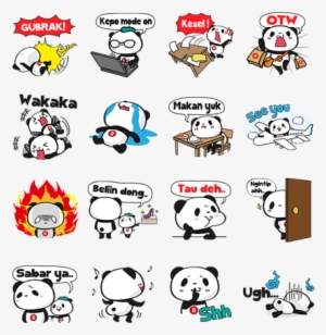 Happy Panda 2nd Season Stickers - Rakuten Happy Panda #2415723