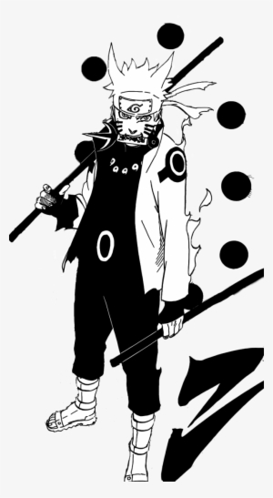 Free Download Naruto Black And White Png Clipart Naruto - Naruto Six Paths Sage Mode Manga #2417410