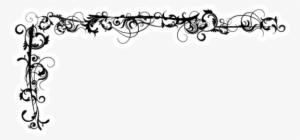 Scroll Corner Border White Pictures Png Scroll Corner - Border Decoration Png #2418372