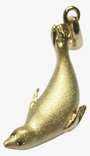 20mm Yellow Gold Seal Pendant With Diamonds - Pendant #2419093