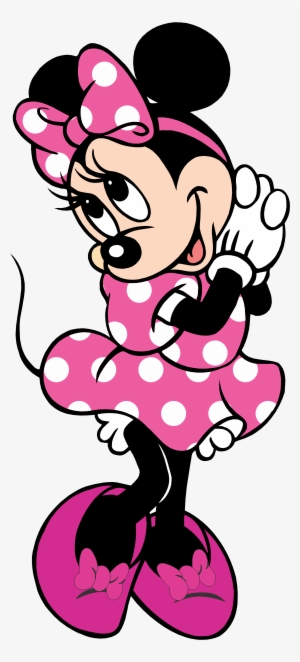 Minnie Rosa Png Clip Freeuse - Cartoon Characters Mickey And Minnie Mouse #2419760