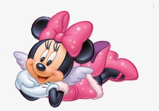 Minnie Rosa Deitada Png - Minnie Mouse Png #2419822