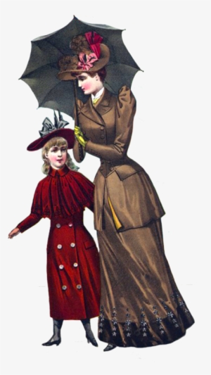 Victorian Women's Fashion - Victorian Lady Transparent Clipart #2420128