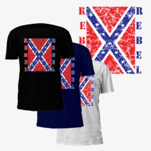 Rebel Confederate Flag T-shirt - He Leads Me Beside Still Waters #2420985