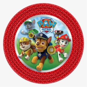 Pastel Perfection - Papel De Arroz Patrulha Canina Redondo #2421092
