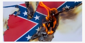 Burning Confederate Flag - Modern Display Of The Confederate Flag #2421133