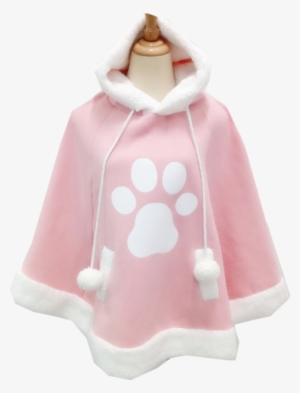 Kawaii Cat Hoodie Cloak Cape Sp168284 - Hoodie #2421221