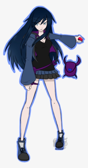 Pokemon Trainer Luna - Pokemon Trainer Blue Hair #2421307