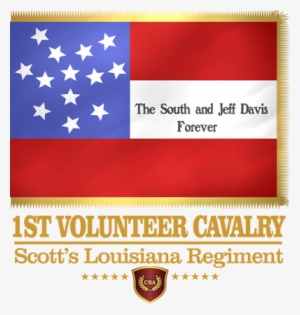 History Of The Confederate Flag - 1. Louisiana-kavallerie Duschvorhang #2421523