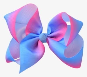 Ombre Grosgrain Hair Bow Xl - Hair Bow Png Transparent #2421825