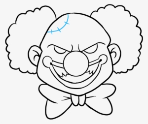 How To Draw Scary Clown - Drawing #2422065