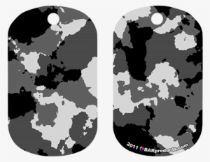 Dog Tag Bottle Opener - Black / Yellow Grunge Camo #2422136