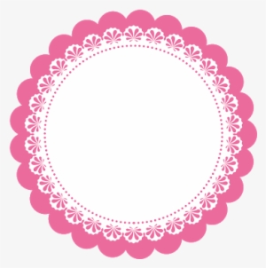Pink Border Circle Circulo Frame Frames Tumblr Glam - Escalopes Png Lilas #2422599