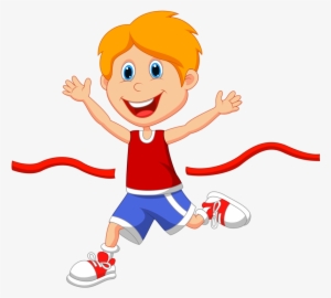 Walking Clipart Family Outing - Boy Ran #2422974