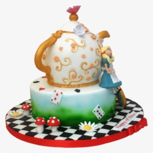 Disneys Alice In Wonderland - Alice In Wonderland Madhatter Cake #2423202