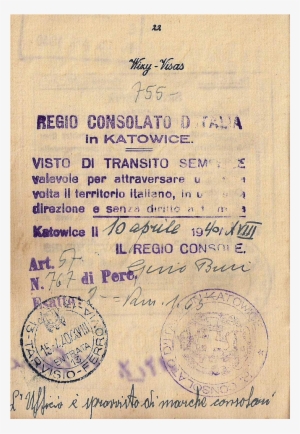Ww2 Life-saving Visa - Ww2 Exit Visas #2423808