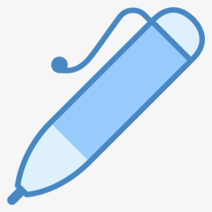 Ball Point Pen Icon - Pen Icon Blue #2424241