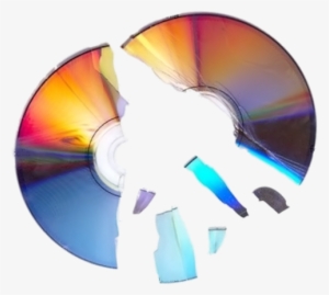 Share This Image - Broken Cd Png #2424569