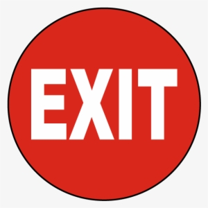 Exit Floor Sign - Icon Print Exit #2425030