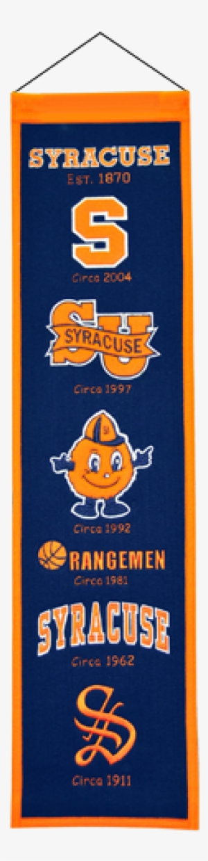 Syracuse Orange Wool 8"x32" Heritage Banner #2428185