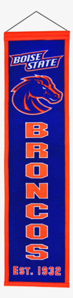 Boise State Broncos Vertical Banner - Ncaa Boise State Broncos Wool Heritage Banner (1) #2429300