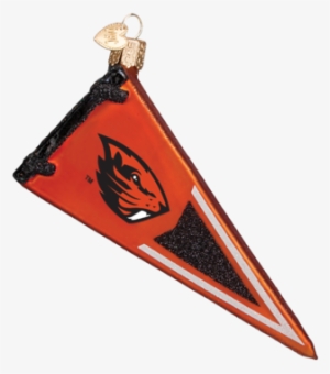 Oregon State Pennant Ornament - Oregon State Beavers Classic Football Pebble Grain #2430304