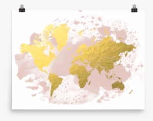 World Map Art Print - World Cancer Day #2431682