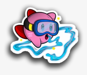Image Of Kirby Swim Sticker - Kirby Swim #2431891