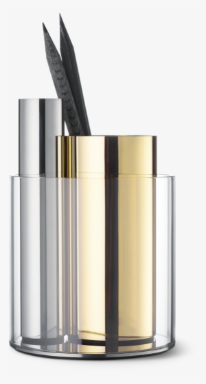 Funno Is A Pencil Sharpener Machined From A Solid Block - Beyond Object - Penpo Desk Organiser - Gold & Silver #2434265