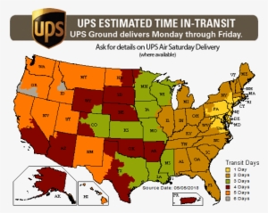 Ups Shipping Map V2 - Ups Ground Shipping Time #2434457