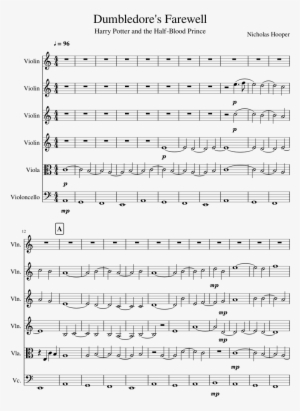 Dumbledore's Farewell Sheet Music Composed By Nicholas - Hail Holy Queen Enthroned Above Music Sheet #2436345