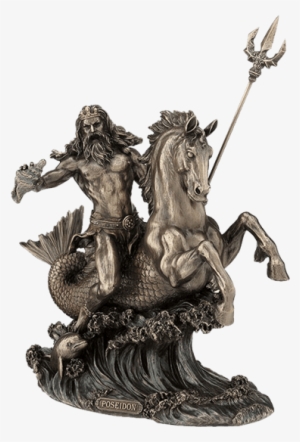 Dolphin Clipart Poseidon - Poseidon Statue #2436499