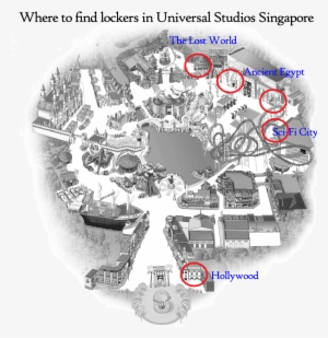 Lockers In Universal Studios Singapore - Universal Studios Singapore #2436777