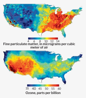 The List Of Diseases Linked To Air Pollution Is Growing - Us Air Pollution Map 2017 #2438361