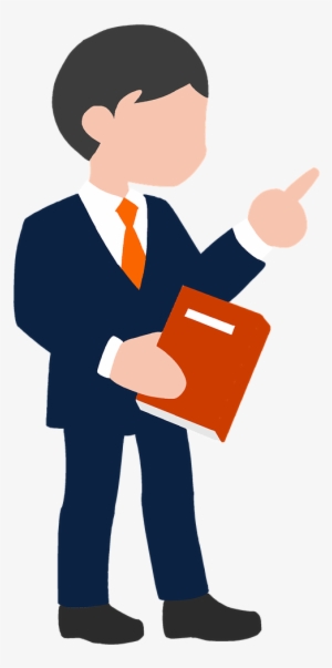 High School Teacher Teach Younger Students Science - Man In Suit Png Cartoon #2438707