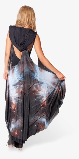 Galaxy Black Hooded Cape - Tote Bag #2438873