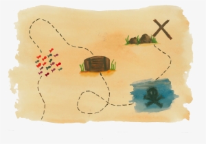 Continue Adventure - Cartoon Treasure Map Png #2440318