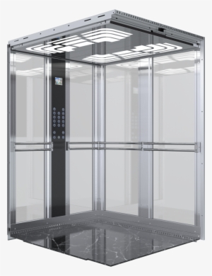 Panoramic Elevator Lpb-10010bgp With Gearless Winch - Transparent Elevator #2441327