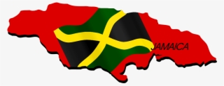 Jamaica Clipart - Clip Art Map Of Jamaica #2441402