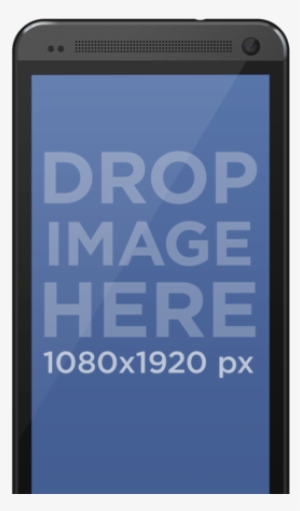 Android Png Mockup Of Black Htc One M8 Smartphone With - Android Phone Tablet Mockup #2442437