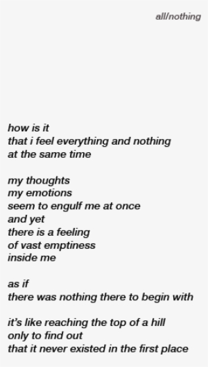 All Nothing - Feeling Everything And Nothing All At Once #2442482