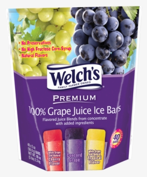 Welch's Grape Juice Ice Bars - Welch's Premium 100% Juice Ice Bars #2444429