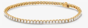 Diamond Bracelet In 18k Rose Gold - צמיד טניס יהלומים זהב צהוב #2444499