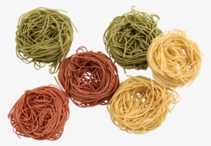 Tri-color Angel Hair Pasta Nests Shapes - Capellini #2445139