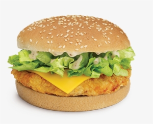 Chicken Burger - Chicken Cheese Burger Png #2445543