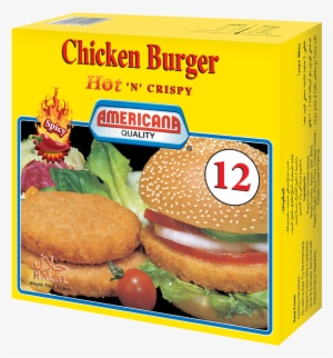 370158 Chicken Burger Spicy 12pcs 744g Eng - Chicken Sandwich #2445779